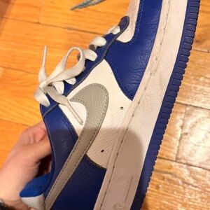 Nike Royal Blue and Light Gray Sneakers